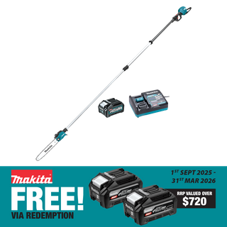 Makita XGT Cordless Pole Saw Brushless 300mm 12in 40v 4Ah