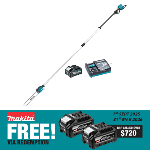 Makita XGT Cordless Pole Saw Brushless 300mm 12in 40v 4Ah
