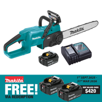 Makita LXT Cordless Chainsaw 400mm/16in 18V 5Ah