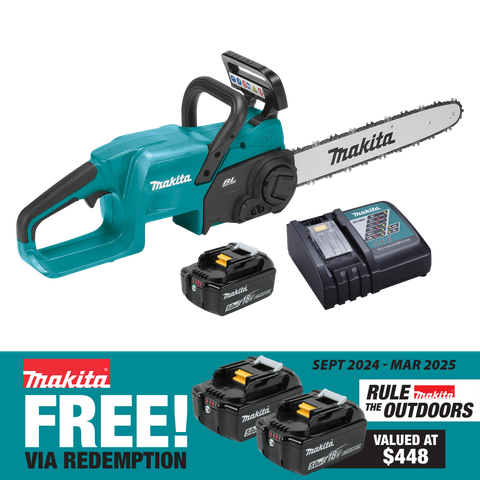 Makita LXT Cordless Chainsaw 400mm/16in 18V 5Ah