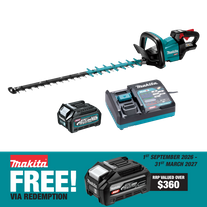 Makita XGT Hedge Trimmer Smooth Cut 750mm 40V 2.5Ah