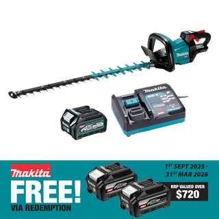 Makita XGT Hedge Trimmer Smooth Cut 750mm 40V 2.5Ah