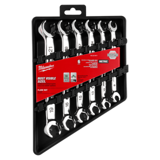 Milwaukee Flare Nut Spanner Set Metric 6pc