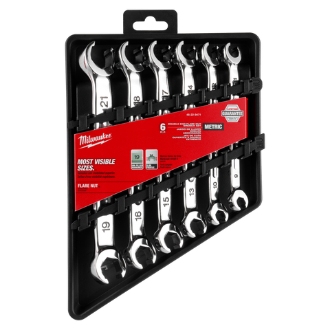 Milwaukee Flare Nut Spanner Set Metric 6pc