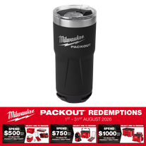 Milwaukee PACKOUT Black Tumbler 20oz/590ml
