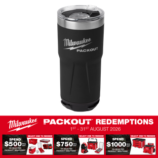 Milwaukee PACKOUT Black Tumbler 20oz/590ml