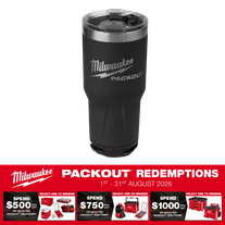 Milwaukee PACKOUT Black Tumbler 30oz/880ml