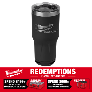 Milwaukee PACKOUT Black Tumbler 30oz/880ml
