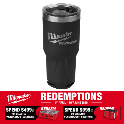 Milwaukee PACKOUT Black Tumbler 30oz/880ml