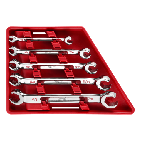 Milwaukee Flare Nut Spanner Set SAE 5pc