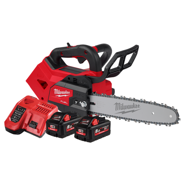 Buy Milwaukee M18 FUEL Chainsaw Top Handle 12in 18V 8Ah online in New Zealand The ToolShed