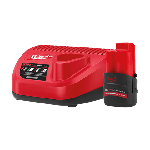 Milwaukee M12 High Output Starter Pack 12v 2.5Ah