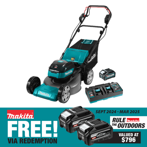 Makita XGT Cordless Lawn Mower Self Propelled Brushless 40v 4Ah