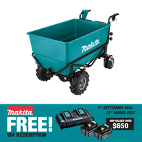 Makita LXT Cordless Brushless Wheelbarrow with Flat Bucket 18v - Bare Tool