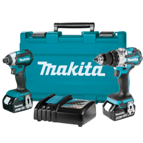 Makita LXT Cordless Hammer Driver Drill and Impact Driver Brushless 18v 5Ah