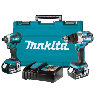 Makita LXT Cordless Hammer Driver Drill and Impact Driver Brushless 18v 5Ah