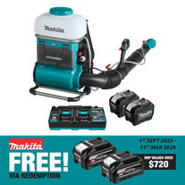 Makita XGT Cordless Backpack Mist Blower Brushless 15L 40v 2x8Ah