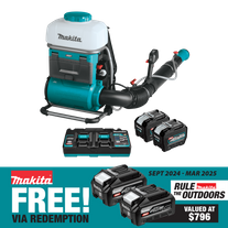 Makita XGT Cordless Backpack Mist Blower Brushless 15L 40v 2x8Ah