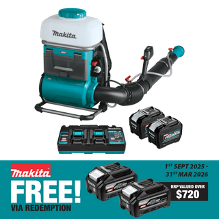 Makita XGT Cordless Backpack Mist Blower Brushless 15L 40v 2x8Ah