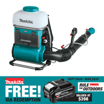 Makita XGT Cordless Backpack Mist Blower Brushless 15L 40v - Bare Tool