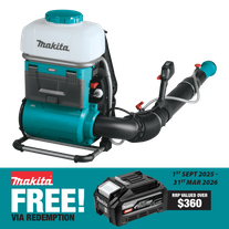 Makita XGT Cordless Backpack Mist Blower Brushless 15L 40v - Bare Tool