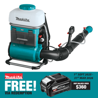 Makita XGT Cordless Backpack Mist Blower Brushless 15L 40v - Bare Tool