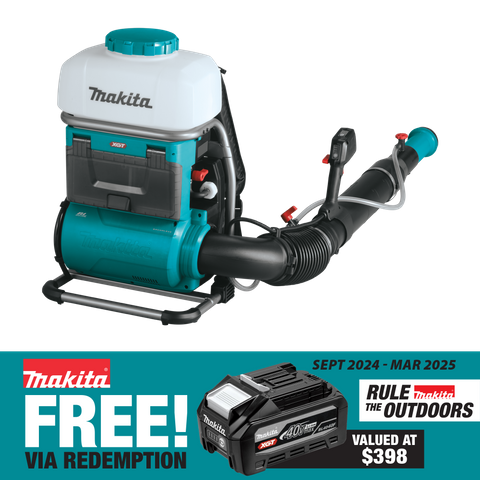 Makita XGT Cordless Backpack Mist Blower Brushless 15L 40v - Bare Tool