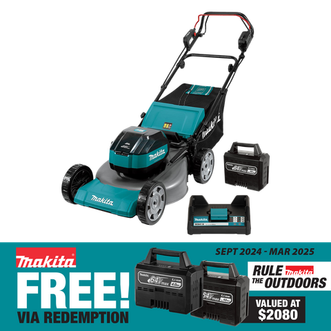 Makita Cordless Lawn Mower Brushless 530mm Self Propelled 64v 10Ah