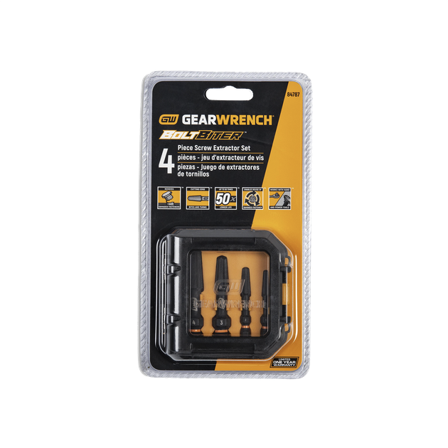 Buy GEARWRENCH Bolt Biter Screw Extractor Set 4pc online in New Zealand