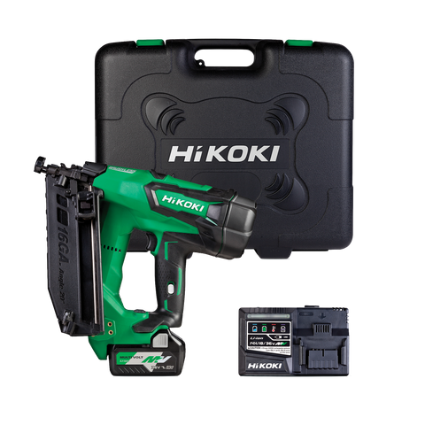 HiKOKI MultiVolt Cordless Brad Nailer Brushless Angled 16g 18v 5Ah