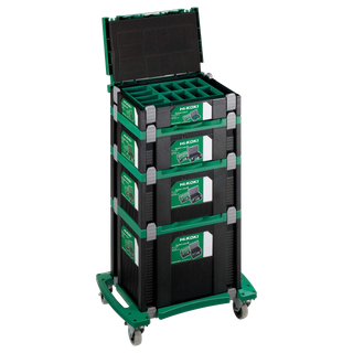 HiKOKI Stackable System Case Stack Combo with Organiser and Trolley
