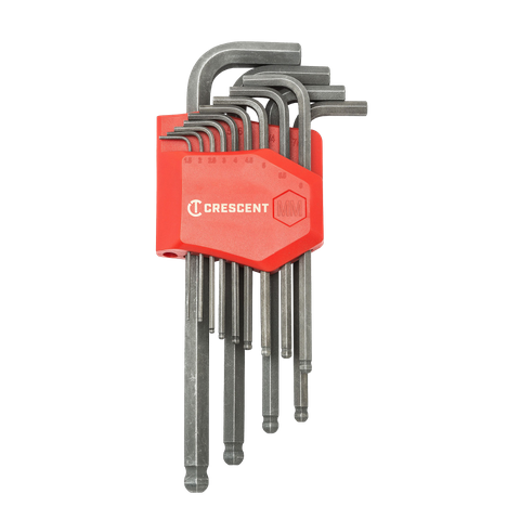 Crescent Hex Key Set Long handle Ball End Metric 13pc
