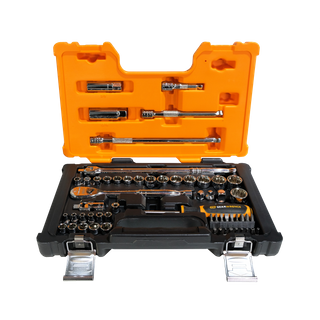 GEARWRENCH Socket Set Metric and SAE 1/4 & 3/8in Dr 57pc