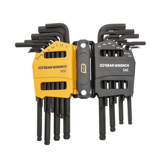 GEARWRENCH Hex Key Set SAE/Metric Ball End 26pc