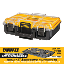 DeWalt TOUGHSYSTEM 2.0 Half Width Organiser