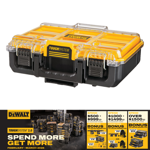 DEWALT TOUGHSYSTEM 2.0 Half Width Organiser