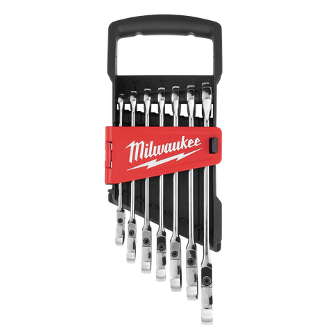 Milwaukee Flexi Head Gear Spanner Set Metric 7Pc