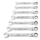 Milwaukee Flexi Head Gear Spanner Set SAE 7Pc