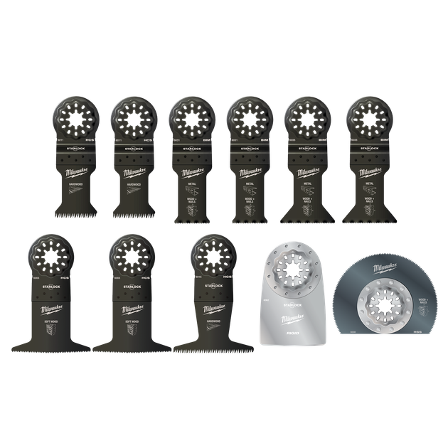 Buy Milwaukee STARLOCK Multi Tool Blade Set 11pc online in New Zealand