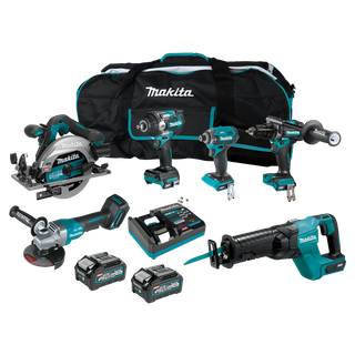 Makita XGT Cordless Combo Kit Brushless 201G 6pc 40V 4Ah