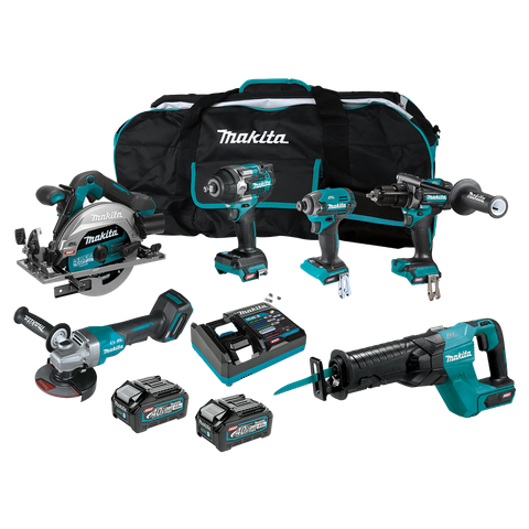 Makita XGT Cordless Combo Kit Brushless 201G 6pc 40V 4Ah