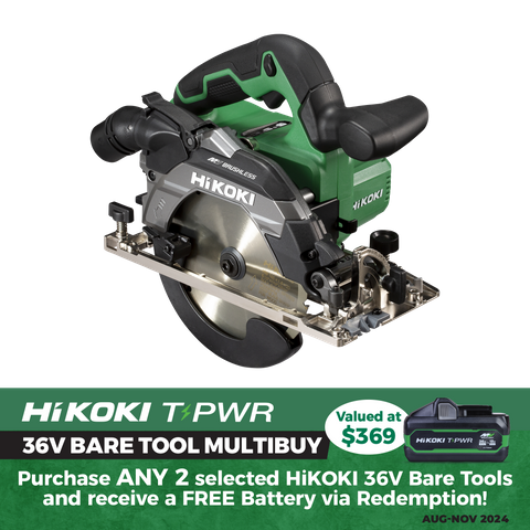 HiKOKI Cordless Circular Saw Brushless 165mm 36V -  Bare Tool