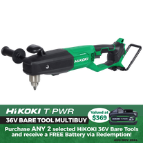 HiKOKI Cordless Right Angle Drill Brushless 13mm 36V - Bare Tool