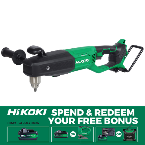 HiKOKI Cordless Right Angle Drill Brushless 13mm 36v - Bare Tool