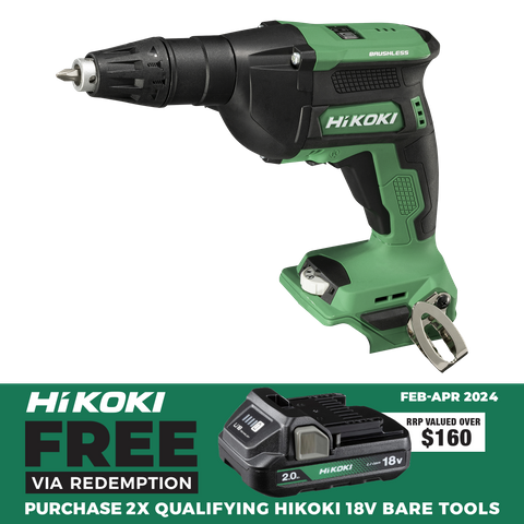 HiKOKI MultiVolt Cordless Screwdriver 3000RPM Brushless 18v - Bare Tool