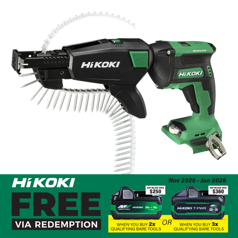 HiKOKI Cordless Collated Screwdriver 5000RPM Brushless 18V - Bare Tool