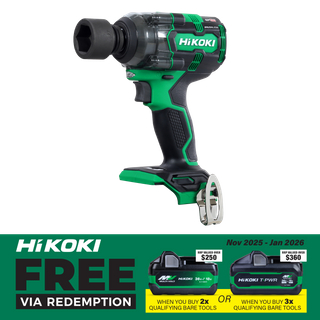 HiKOKI Cordless Impact Wrench Brushless 1/2in 345Nm 18V - Bare Tool