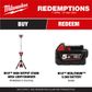 Milwaukee M18 Stand Area Light with Charger 18v - Bare Tool