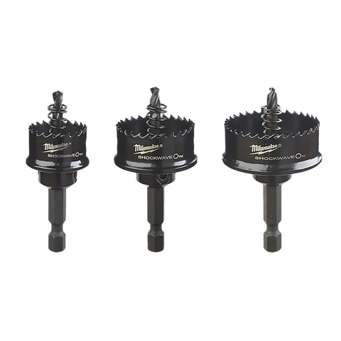 Milwaukee SHOCKWAVE Holesaw Set Thin Wall 3pc