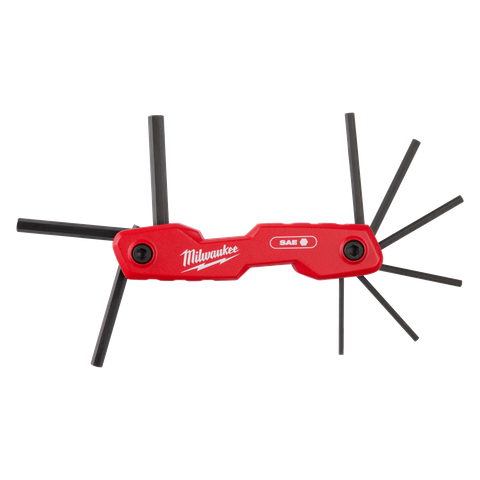 Milwaukee Hex Key Set Folding SAE 9pc